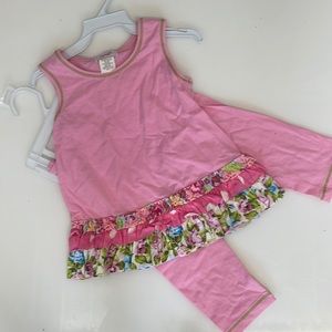 Jupon Girls Outfit pink new summer 4y 4t